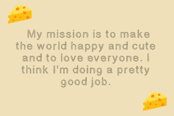 Cheese Font - Preview 1
