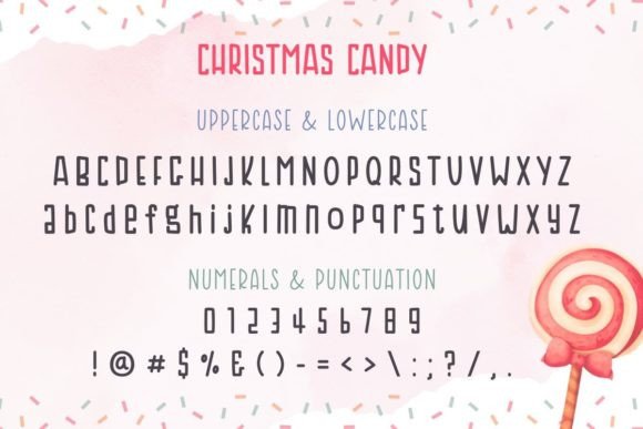 Christmas Candy Font - Preview 6