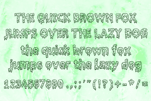 Creature Slime Font - Preview 3
