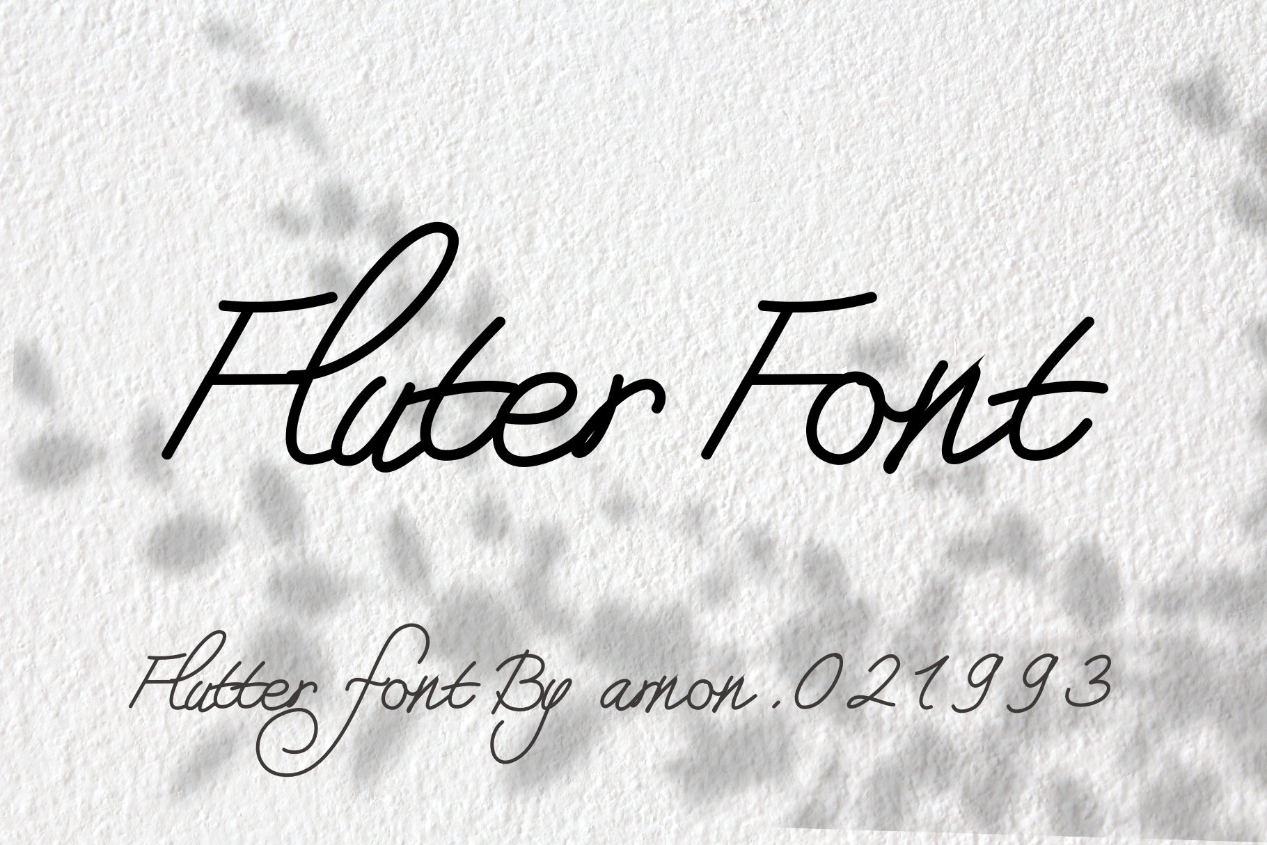 Fluter Font