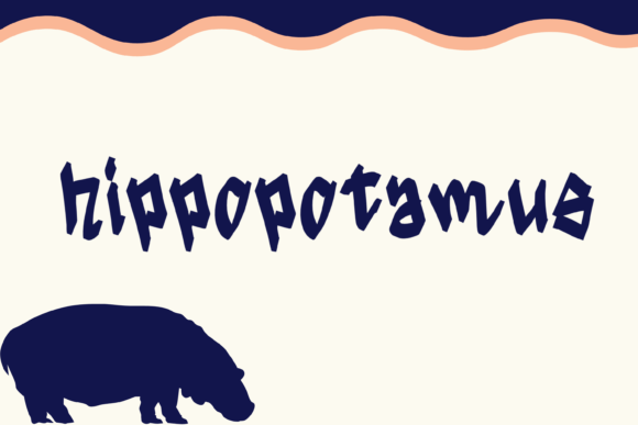 Hippo Font PNG with transparent background - Preview 2