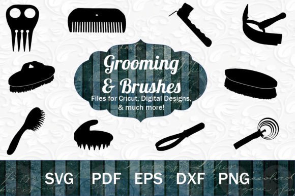Horse Grooming SVG Bundle Graphic Illustrations By Circus Unicorn