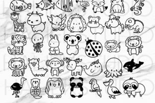 Kawaii Animal SVG Bundle - Cute Animas Graphic by HalieKStudio ...