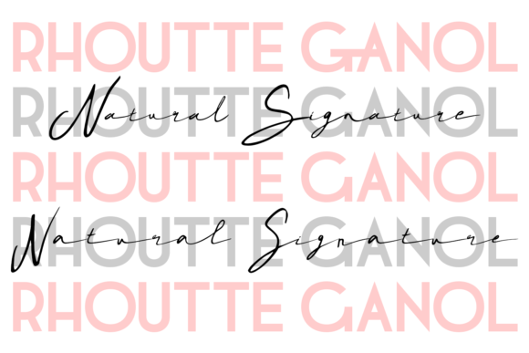 Rhoutte Ganol Font PNG with transparent background - Preview 3