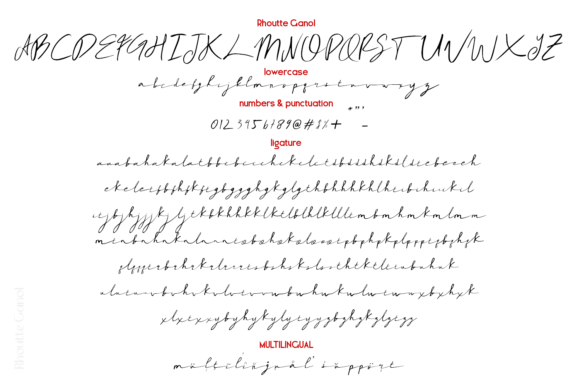 Rhoutte Ganol Font PNG with transparent background - Preview 6