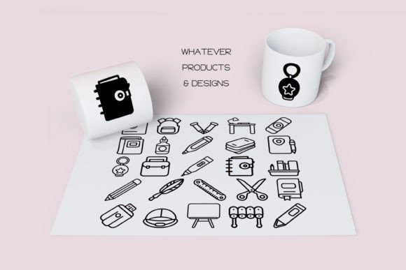 School Alphabet Font PNG with transparent background - Preview 5