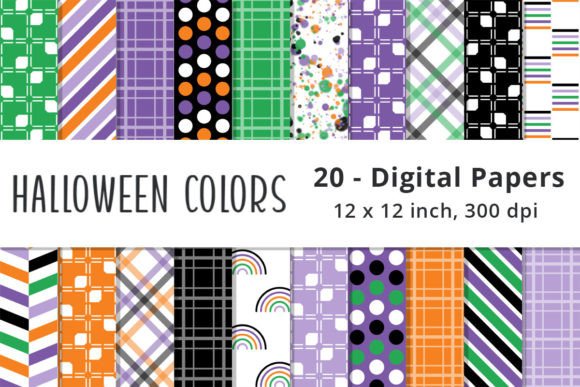 Seamless Halloween Background Papers