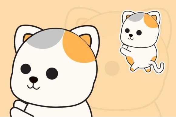 Teaching Materials Cute Cat Animals E