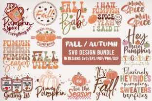 Fall SVG Bundle Design Graphic by designhouse · Creative Fabrica