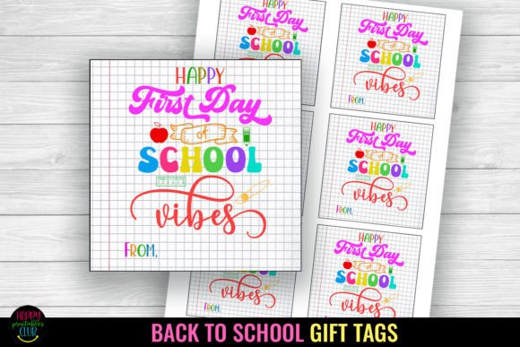 Happy First Day of School Gift Tag