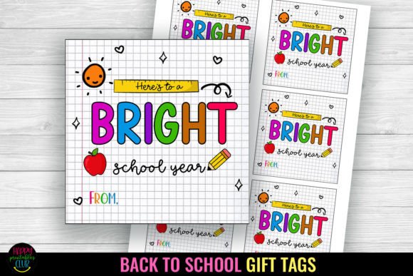 Here's to a Bright I Back to School Tags