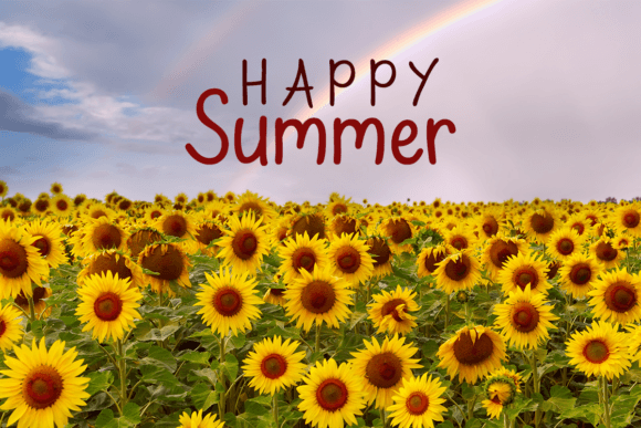 July Rainstorm Font PNG with transparent background - Preview 3