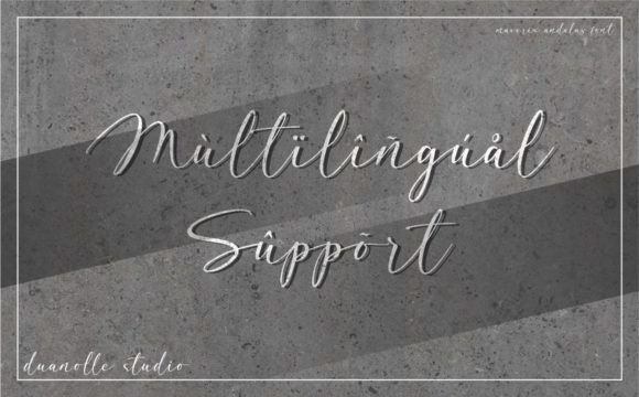Maverix Andalas Font PNG with transparent background - Preview 1