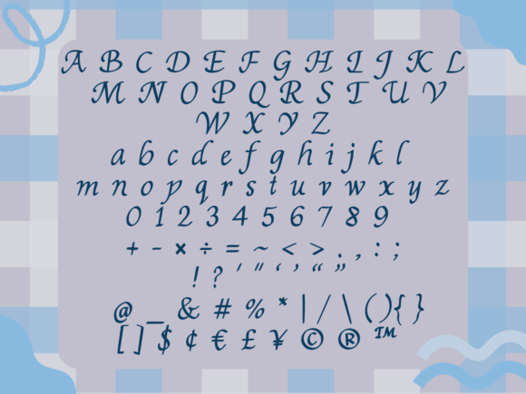 Pansie Font PNG with transparent background - Preview 1