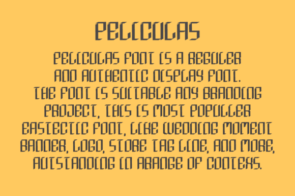 Peliculas Font PNG with transparent background - Preview 3