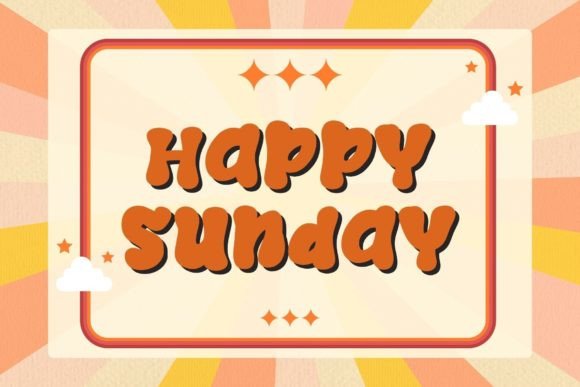 Retro Black Font PNG with transparent background - Preview 2