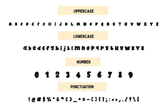 Retro Black Font PNG with transparent background - Preview 5