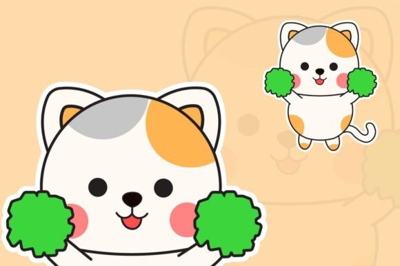 Teaching Materials Cute Cat Animals F