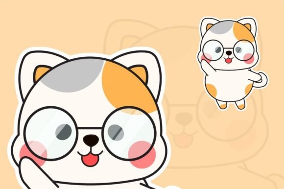 Teaching Materials Cute Cat Animals H