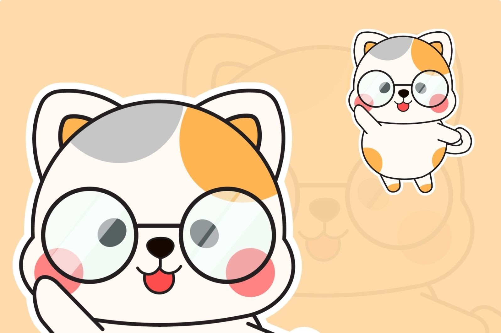 Teaching Materials Cute Cat Animals H