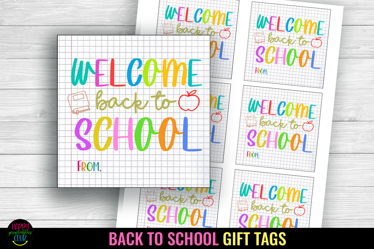Welcome Back to School Gift Tags