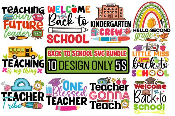 Back to School SVG Bundle Graphic by Lima Creative · Creative Fabrica