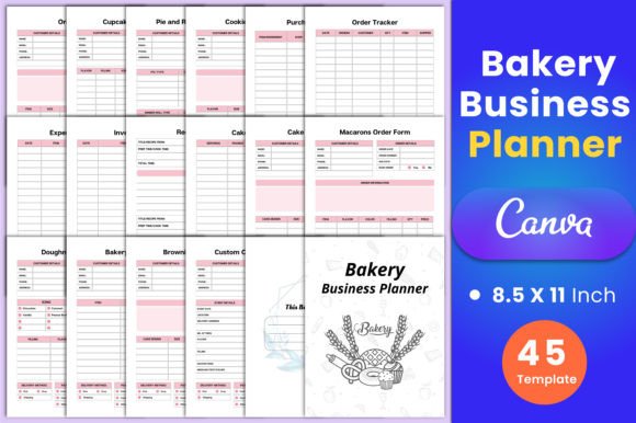 Bakery Business Planner Canva Template