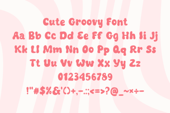 Cute Groovy Font - Preview 3