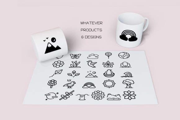 Nature Alphabet Font PNG with transparent background - Preview 5