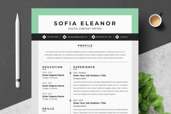 Resume Template Word, CV Template