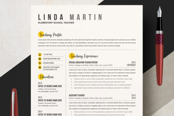School Teacher Resume Template