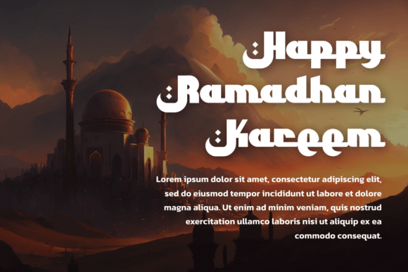 Akhirah Font - Preview 2