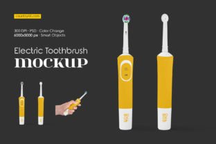 Electric Toothbrush Mockup Set Graphic by country4k · Creative Fabrica
