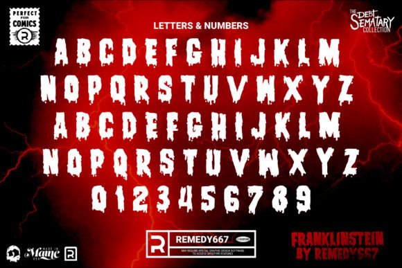 Franklinstein Font PNG with transparent background - Preview 1