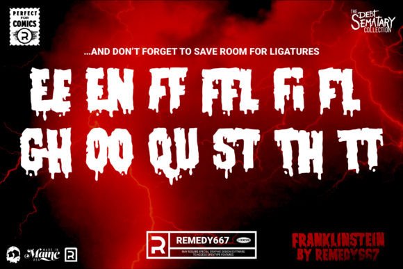 Franklinstein Font PNG with transparent background - Preview 2