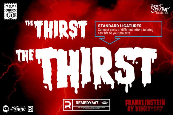 Franklinstein Font PNG with transparent background - Preview 3