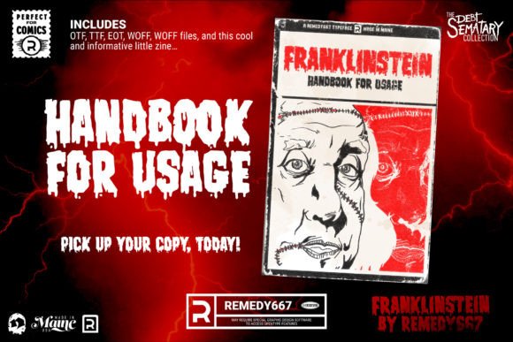 Franklinstein Font PNG with transparent background - Preview 4