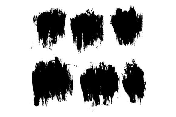 Hand Draw Brush Stroke Set Grafik Plotterdateien Von bdvect1
