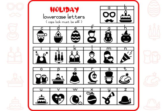 Holiday Alphabet Font - Preview 2