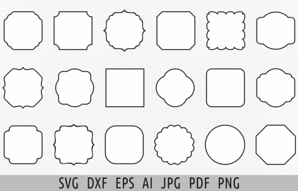Label Shapes Svg Custom Label Svg Bundle