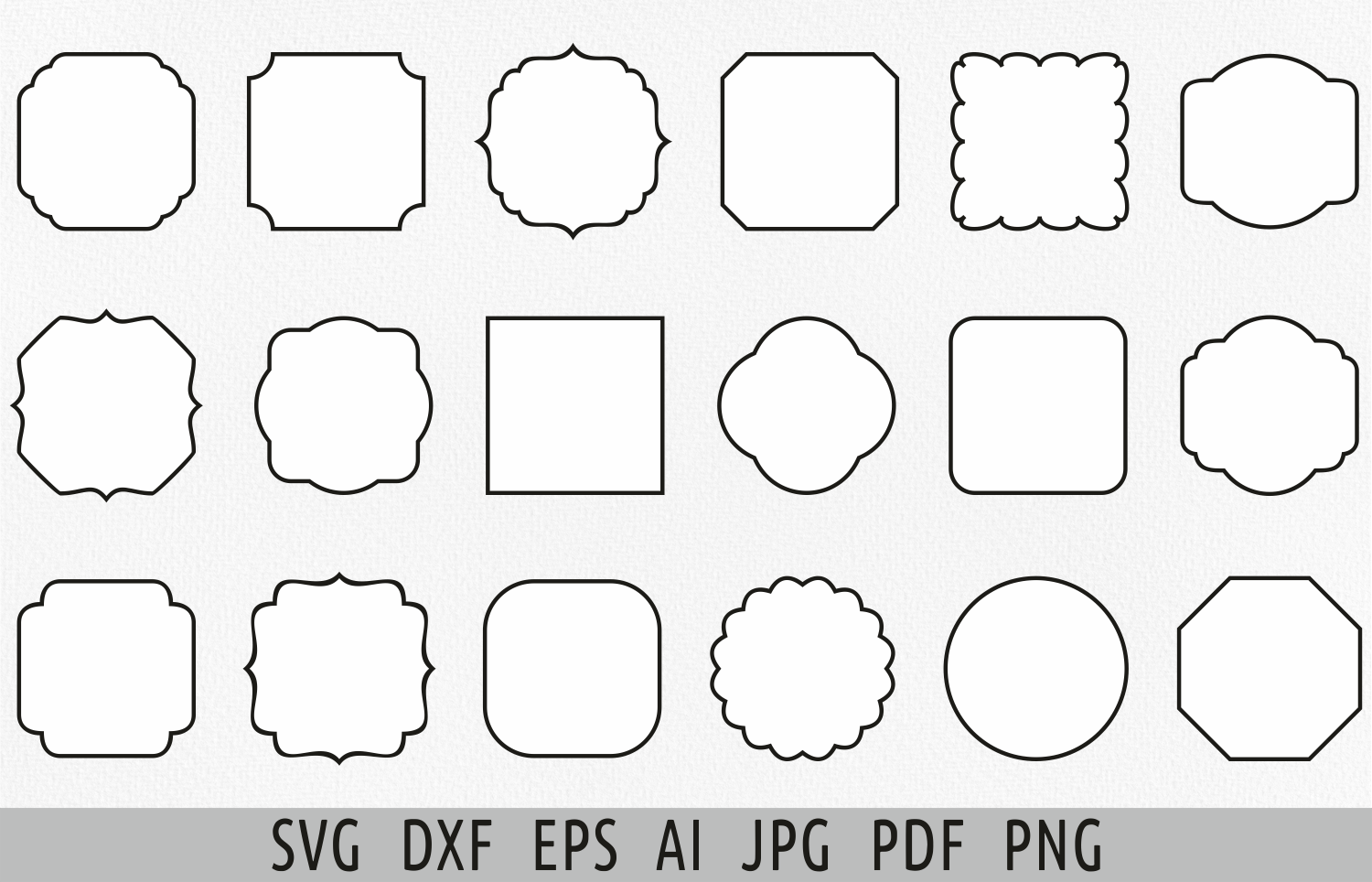 Label Shapes Svg Custom Label Svg Bundle
