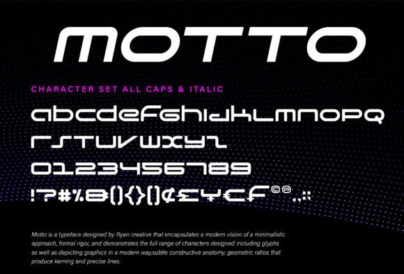 Motto Font PNG with transparent background - Preview 1