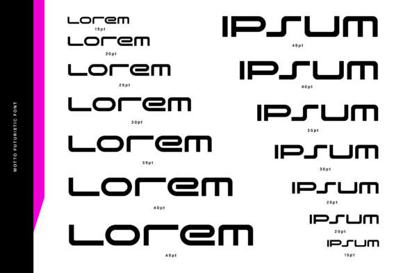 Motto Font PNG with transparent background - Preview 6