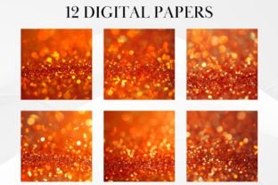 Orange Glitter Digital Paper Graphic by jallydesign · Creative Fabrica
