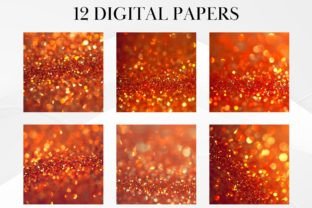 Orange Glitter Digital Paper Graphic by jallydesign · Creative Fabrica