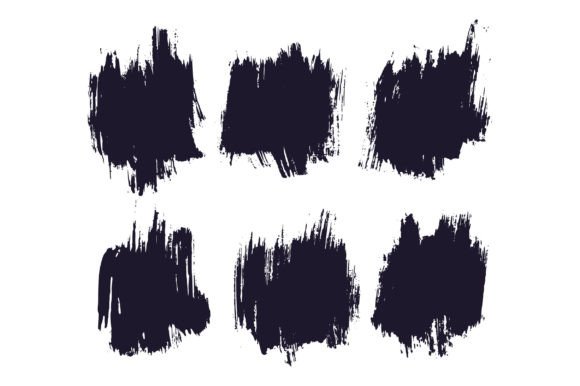 Painting Brush Stroke Set Grafik Plotterdateien Von bdvect1