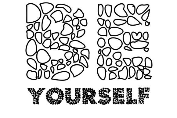 Pebble Font PNG with transparent background - Preview 3
