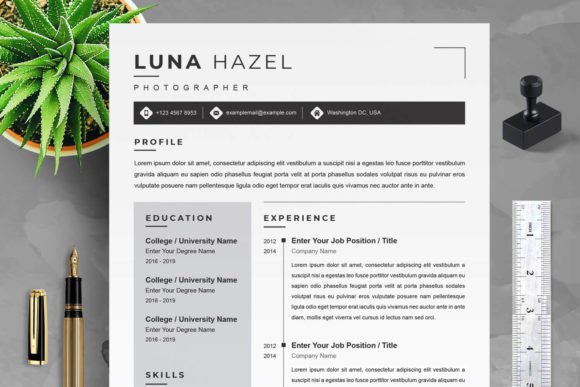Photographer Resume Template Format