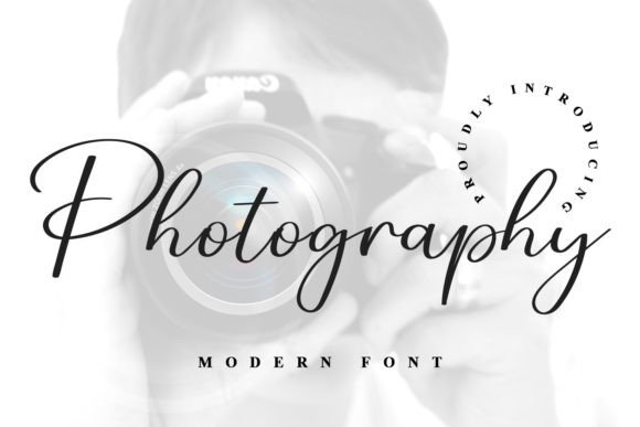 Photography Font Script & Handwritten Font By ABBAsalam