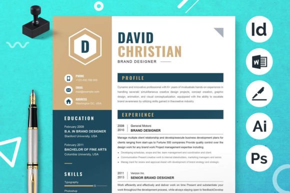 Resume Template for Brand Designer